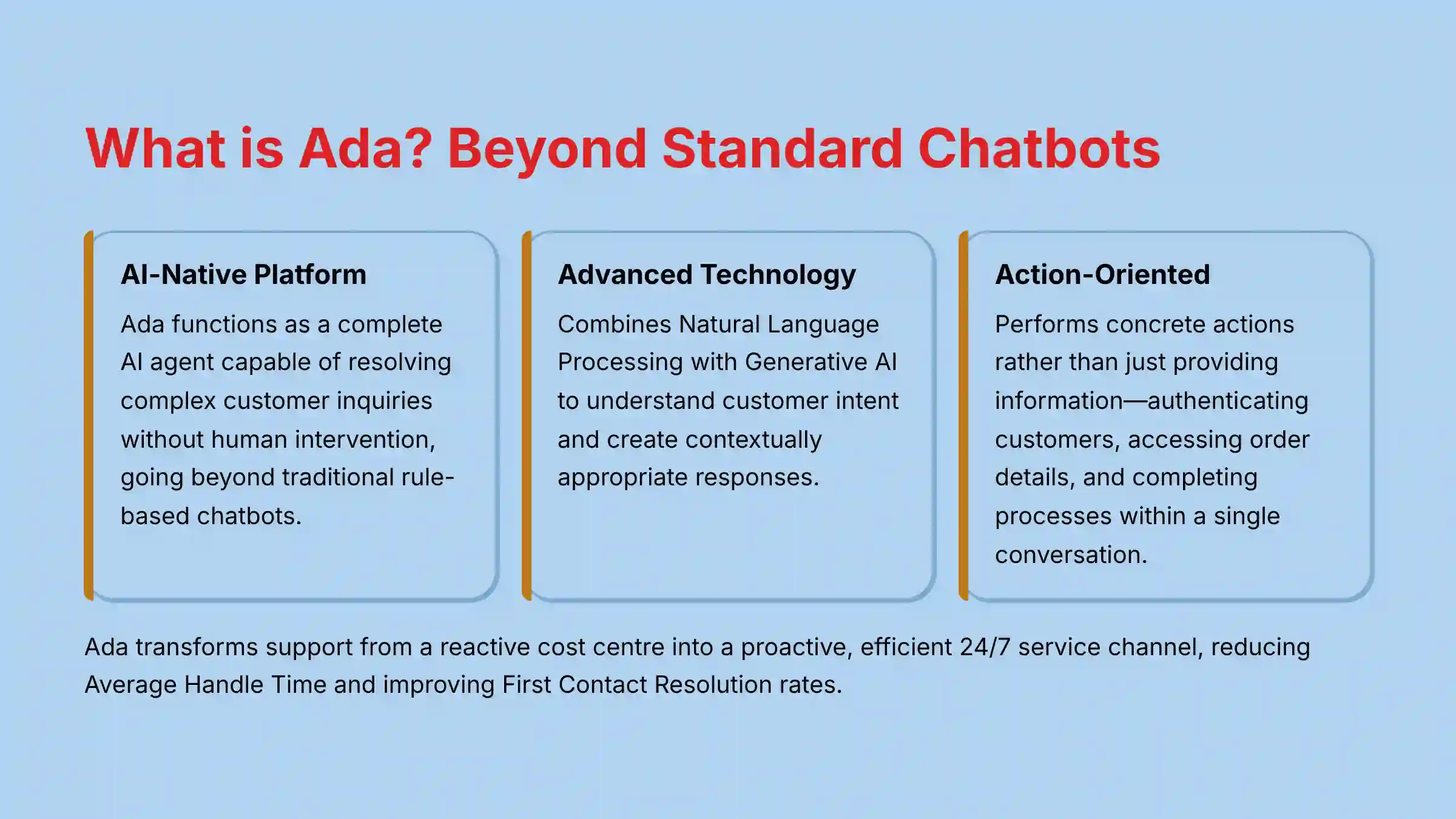 What is Ada Beyond Standard Chatbots