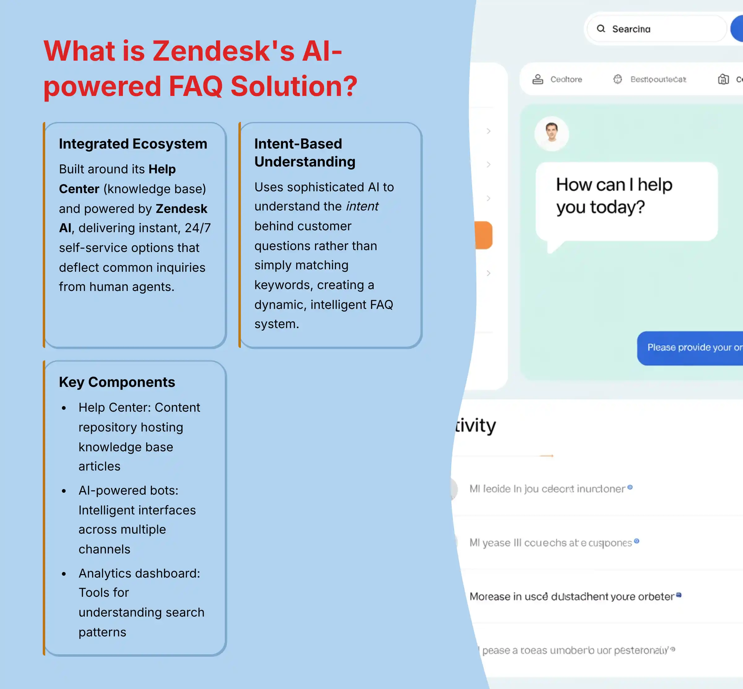 What is Zendesk's AI-powered FAQ Solution