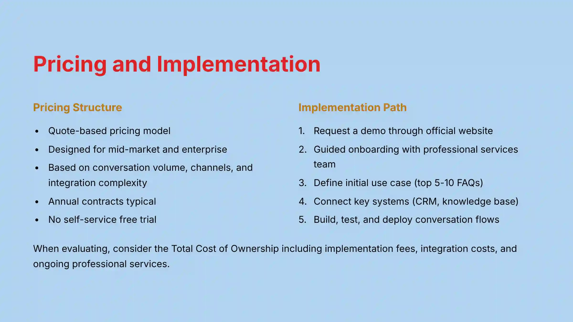 Ada Pricing and Implementation