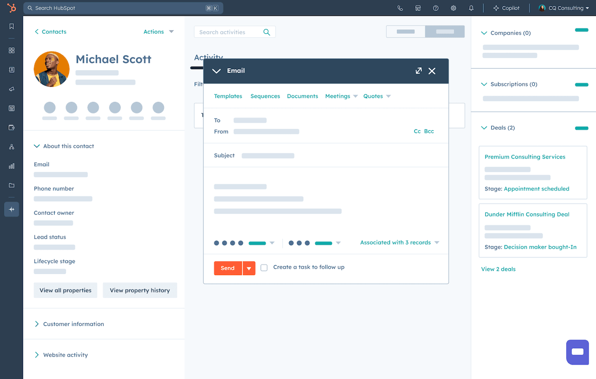 HubSpot Service Hub Help Desk Interface