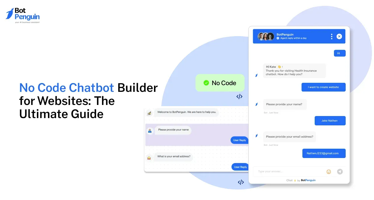 No-code chatbot conversation flow builder interface