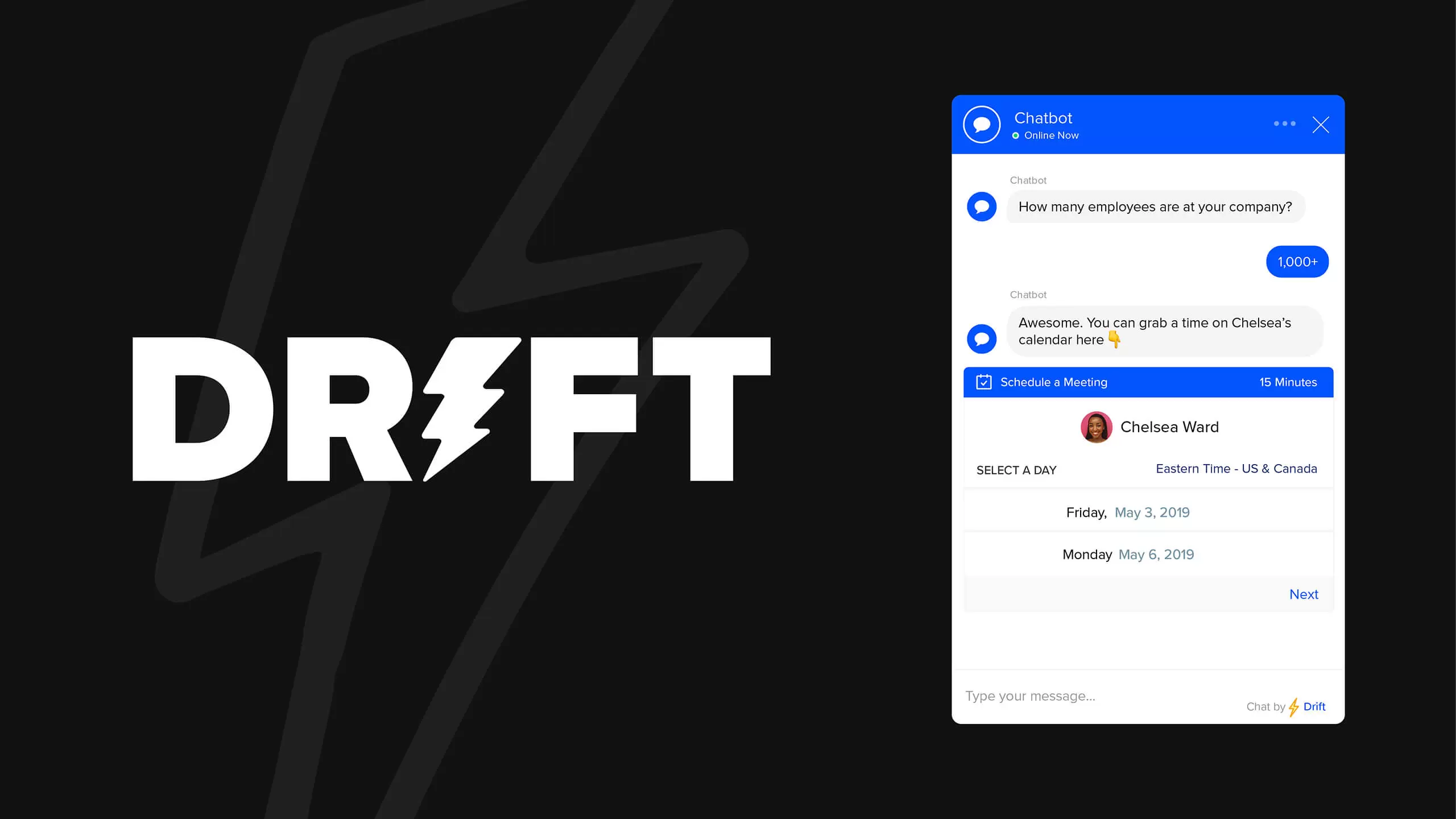 Drift Conversational AI Platform Interface