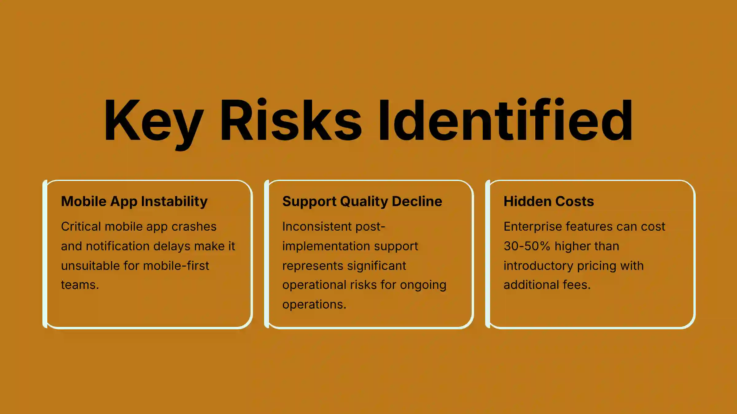 Key Risks Identified