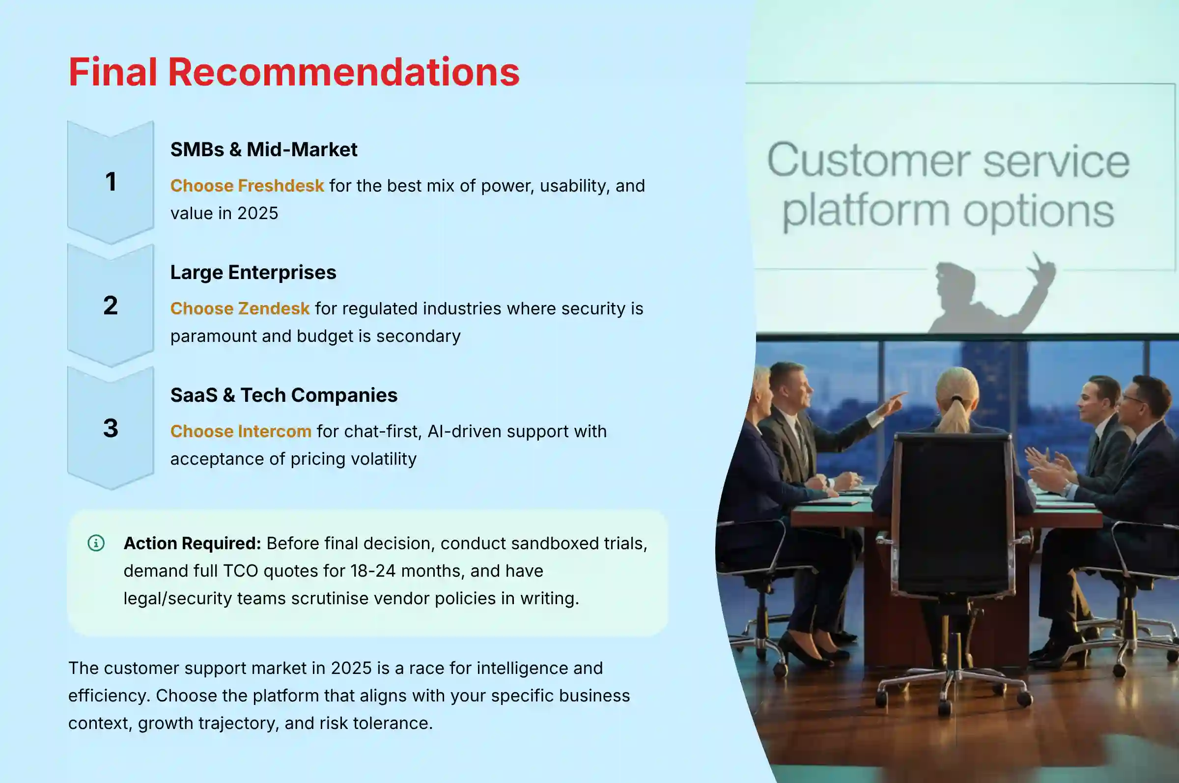 Final Recommendations Framework