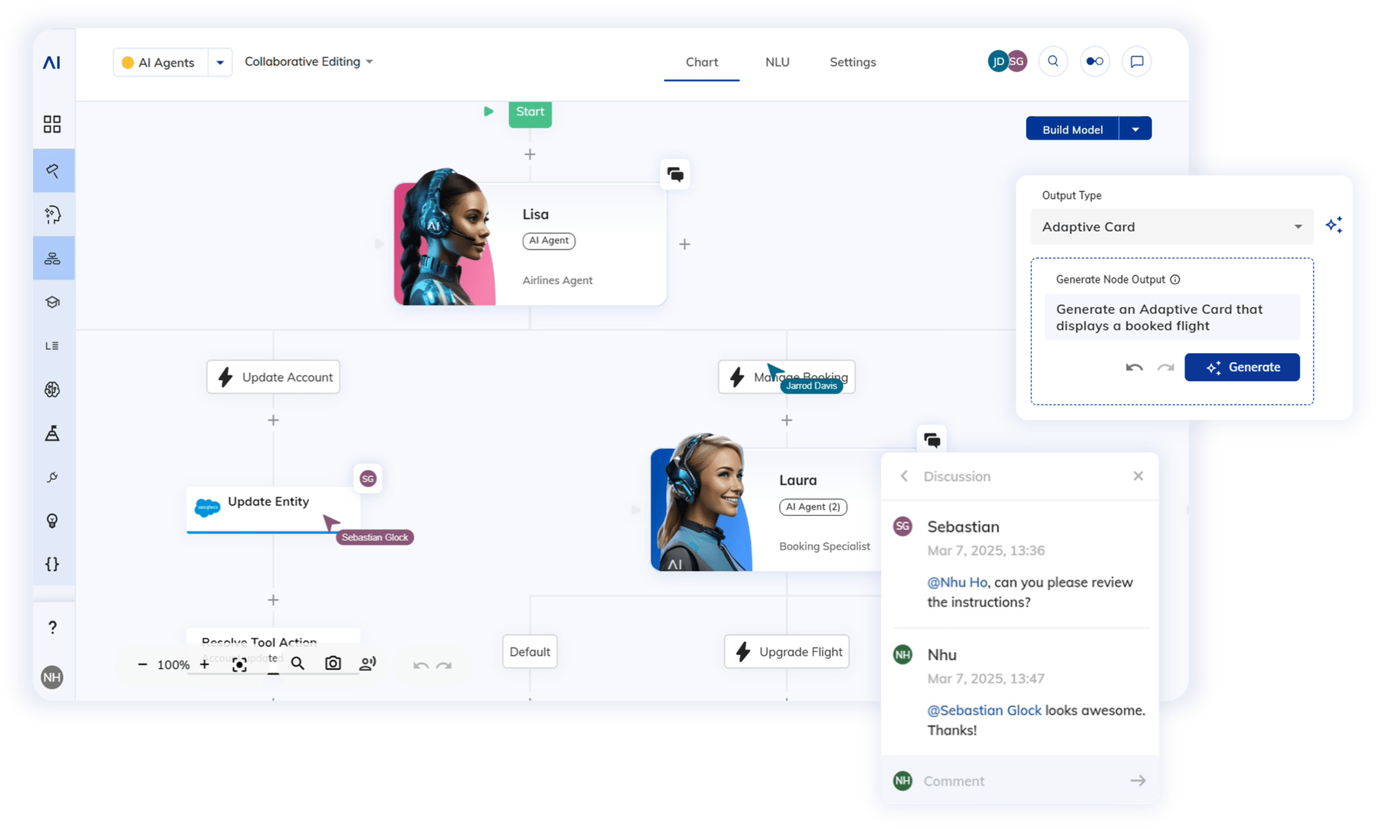 Cognigy AI Agent Studio Interface
