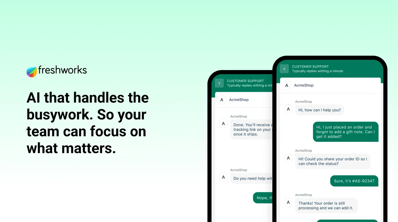 Freddy AI Customer Service Automation