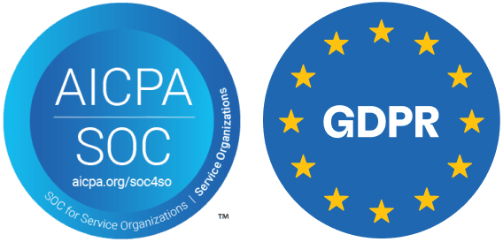 SOC 2 Type II and GDPR compliance certifications
