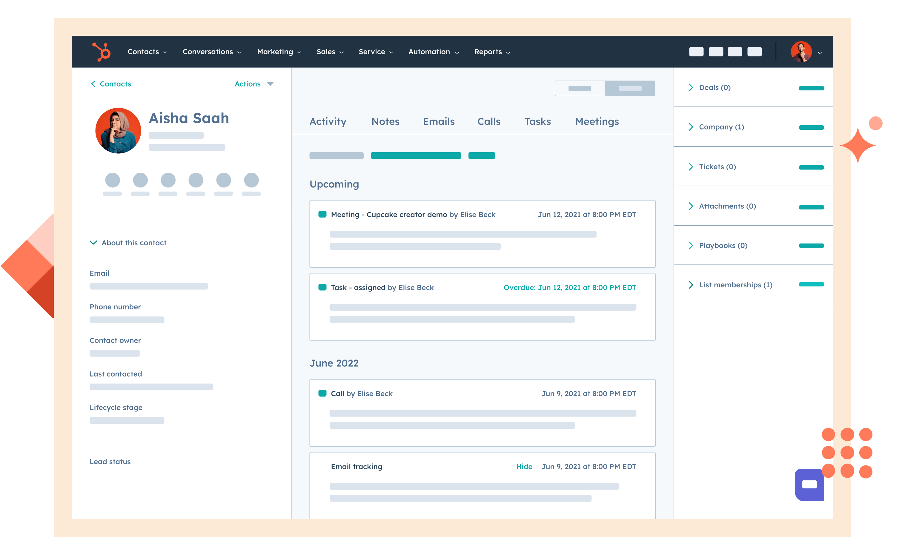 HubSpot Customer Platform Unified CRM Interface
