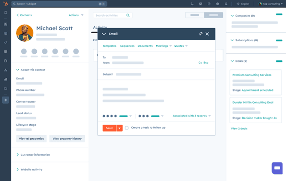 HubSpot Service Hub unified help desk agent interface dashboard