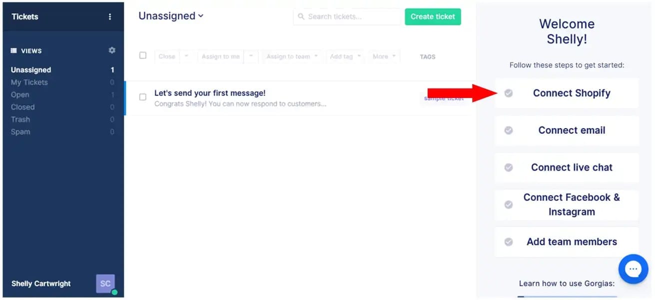 Gorgias Shopify Integration