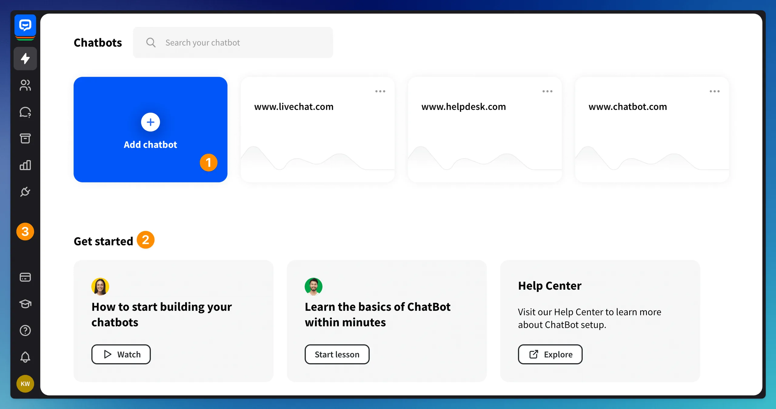 AI Chatbot Dashboard Analytics